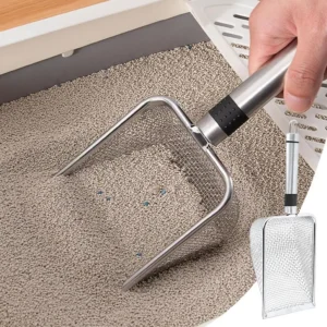 Steel Cat Sand Shovel Fine Pores Pet Poop Shovel For Rabbits Dogs Toilet Cleaning Tools Pets Supplies Q8O7