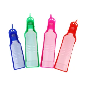 Dog Water Bottle Portable Folding Plastic Drinker Outdoor Travel Pet Feeder Bowl for Dogs Puppies Hydration Leakproof